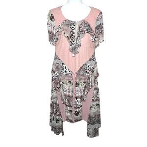 Love the Queen Animal Print Rag Doll Dress Size L